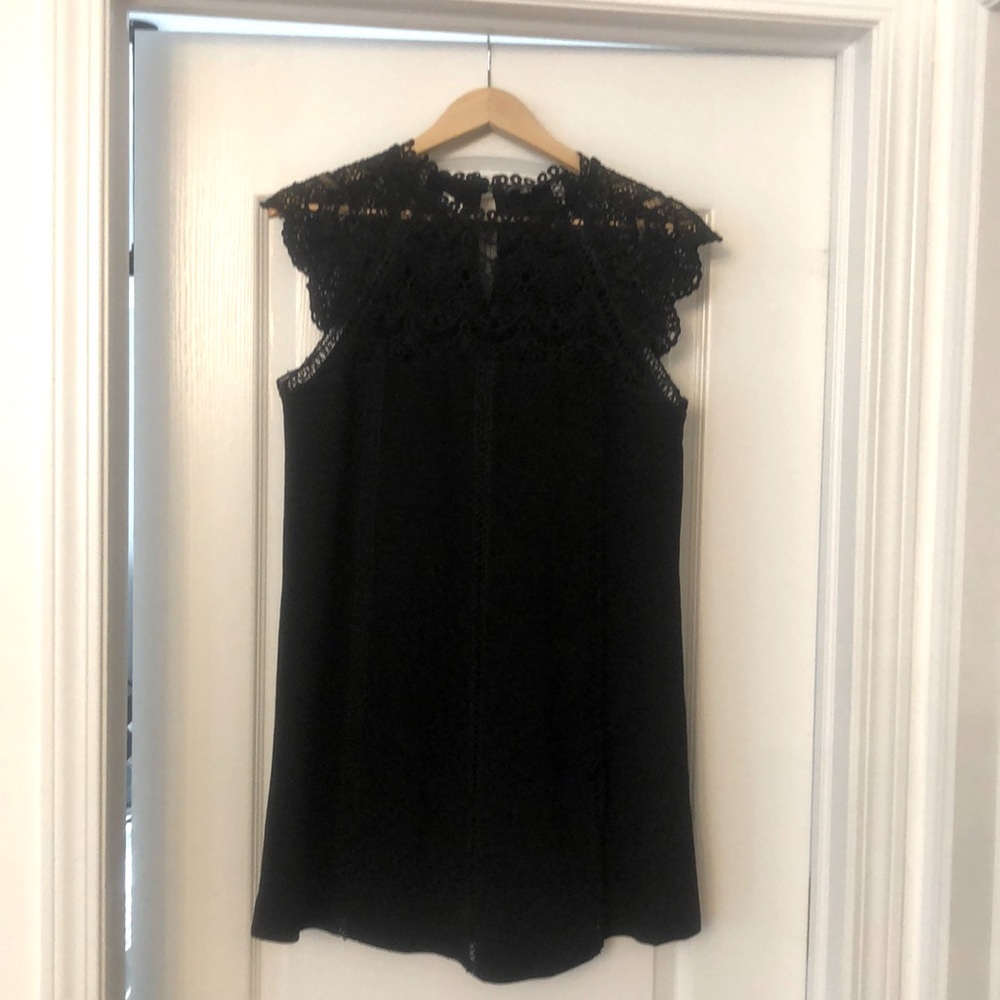 Shinestar black mini dress. Medium.
